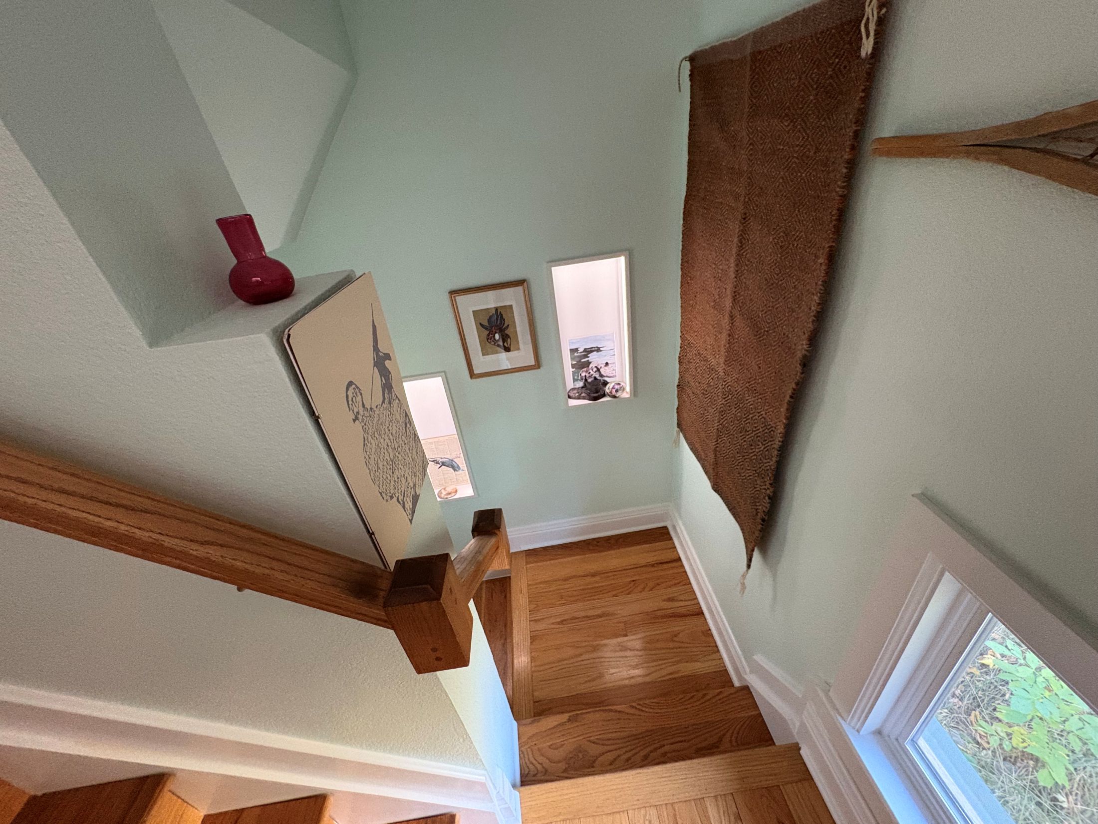 Lavender Residency Wooden Staircase